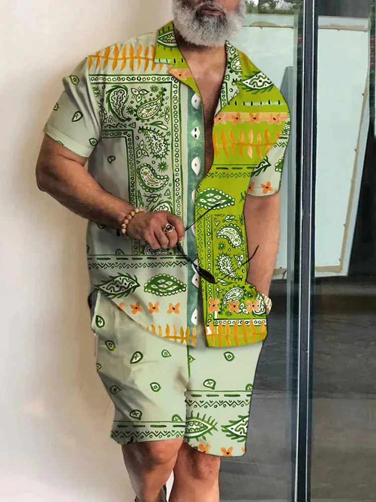 Men Sets 3d Print Patchwork Lapel Short Sleeve Casual Shirt Beach Shorts Summer Streetwear Vacation Hawaiian Suits Men Clothing
Men Sets 3d Print Patchwork Lapel Short Sleeve Casual Shirt Beach Shorts Summer Streetwear Vacation Hawaiian Suits Men Clothing