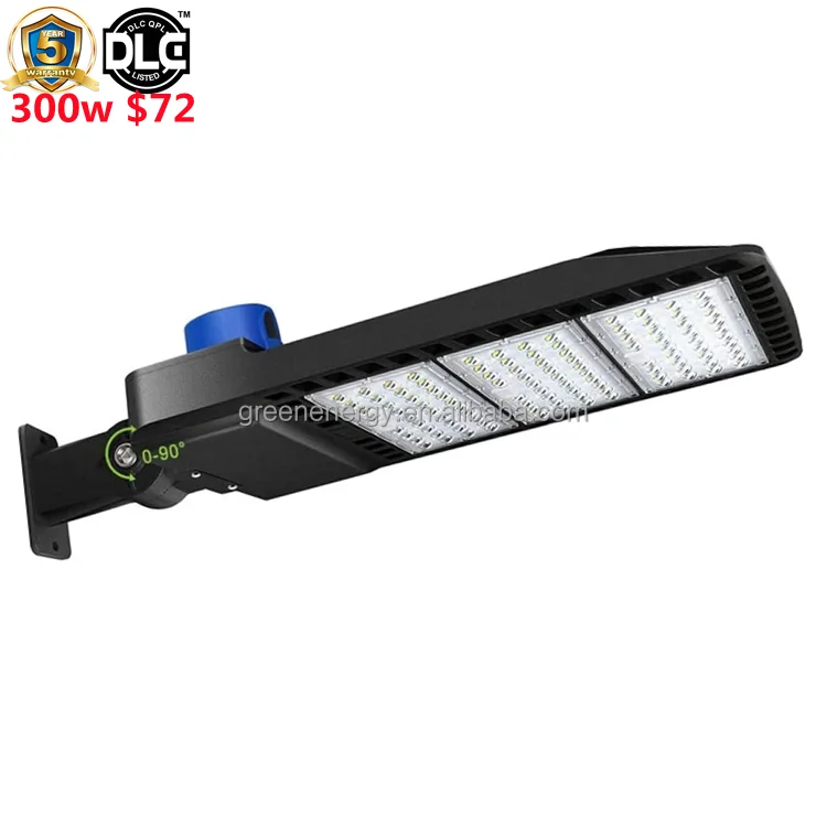 

DLC Outside LED Shoebox Area Light 250w 20kv surge protection 100-277V AC Commercial Led Parking stree Lot lamp type 5 reflector