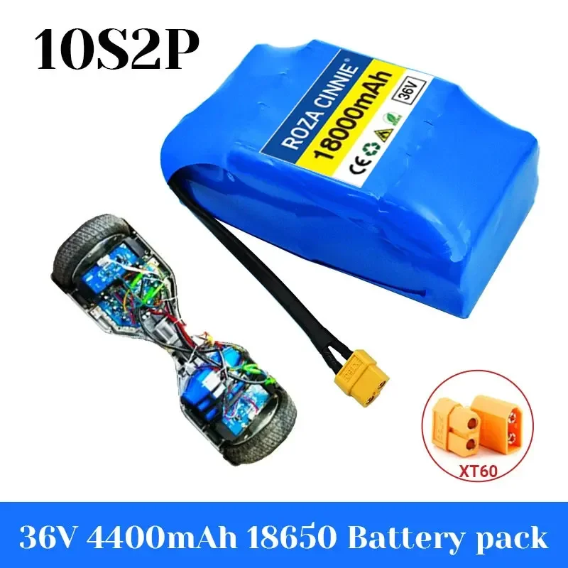 

100% Genuine 10s2P 36V Lithium Ion Rechargeable Battery 18000mAh Single Cycle Voltage Hoverboard Battery