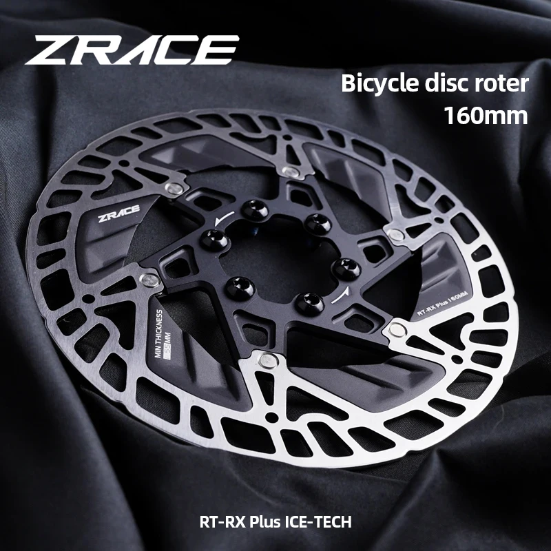 

ZRACE Road Bicycle Disc Brake Ultralight 160mm 6 Bolts Hydraulic Brake Rotor ICE-TECH Heat Dissipation Road Bike Accessories