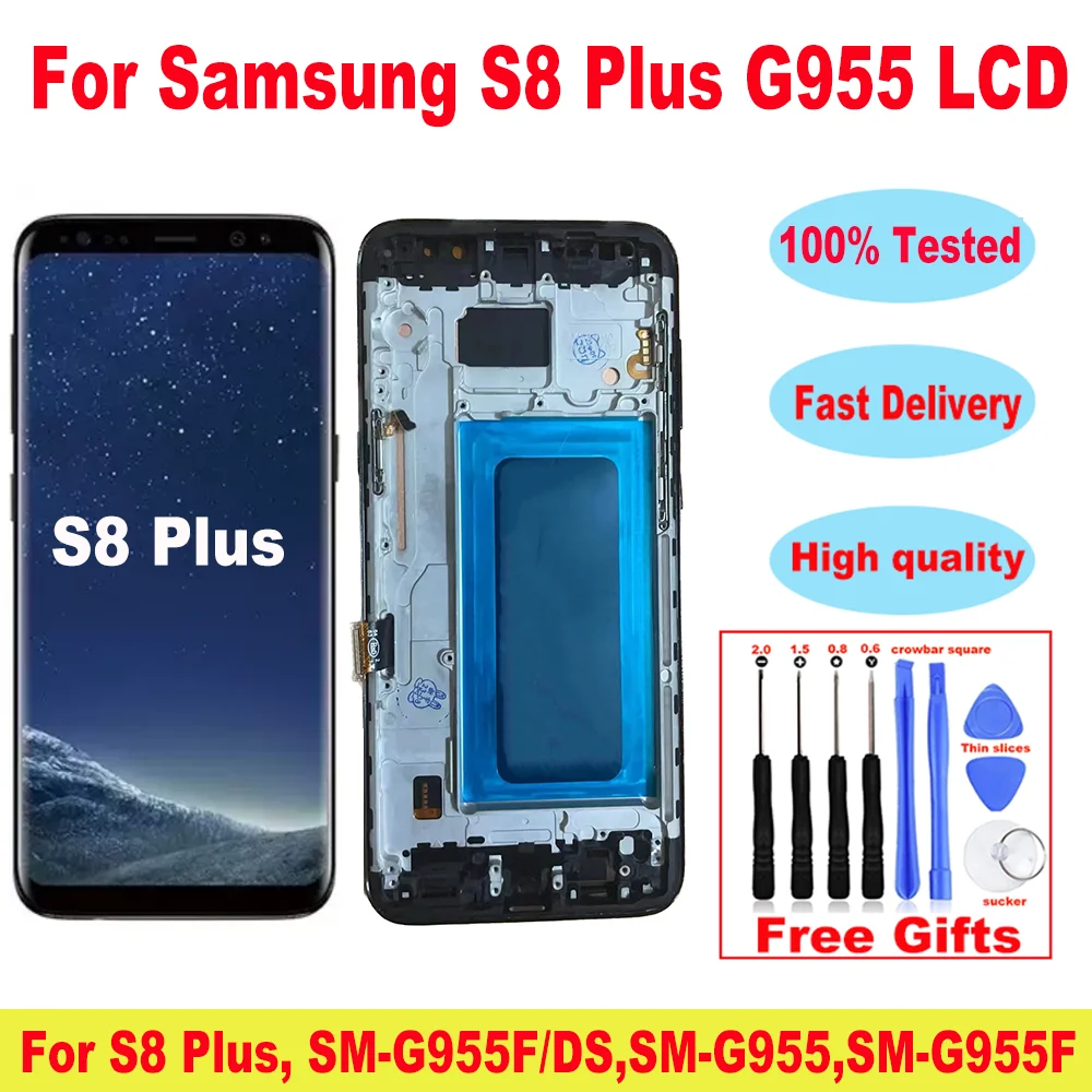 Screen Replacement for Samsung Galaxy S8 Plus G955 G955F SM-G955F/DS LCD Display Touch Screen Digitizer for Samsung S8+ G955 LCD 
Screen Replacement for Samsung Galaxy S8 Plus G955 G955F SM-G955F/DS LCD Display Touch Screen Digitizer for Samsung S8+ G955 LCD