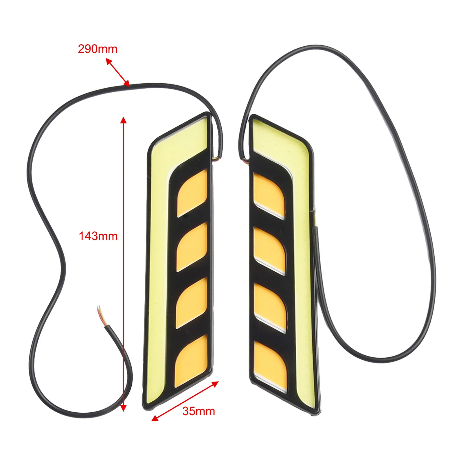 2PCS LED DRL Car Daytime Running Light DC 12V 6000K-8000K White & Amber Indicator Lamp Auto Headlight Strip Turn Signal Light
2PCS LED DRL Car Daytime Running Light DC 12V 6000K-8000K White & Amber Indicator Lamp Auto Headlight Strip Turn Signal Light