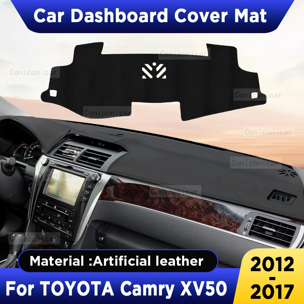 Для TOYOTA Camry XV50 2012- 2017 крышка приборной панели коврик для приборной панели солнцезащитный коврик из искусственной кожи солнцезащитные аксессуары
Для TOYOTA Camry XV50 2012- 2017 крышка приборной панели коврик для приборной панели солнцезащитный коврик из искусственной кожи солнцезащитные аксессуары