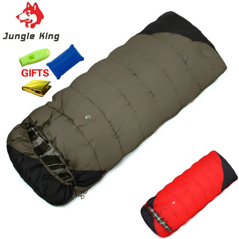 

Jungle King SD807 Winter Camping Portable Envelope Type Sleeping Bag Warm -18 Degrees Celsius Widening Thickening Sleeping Bags