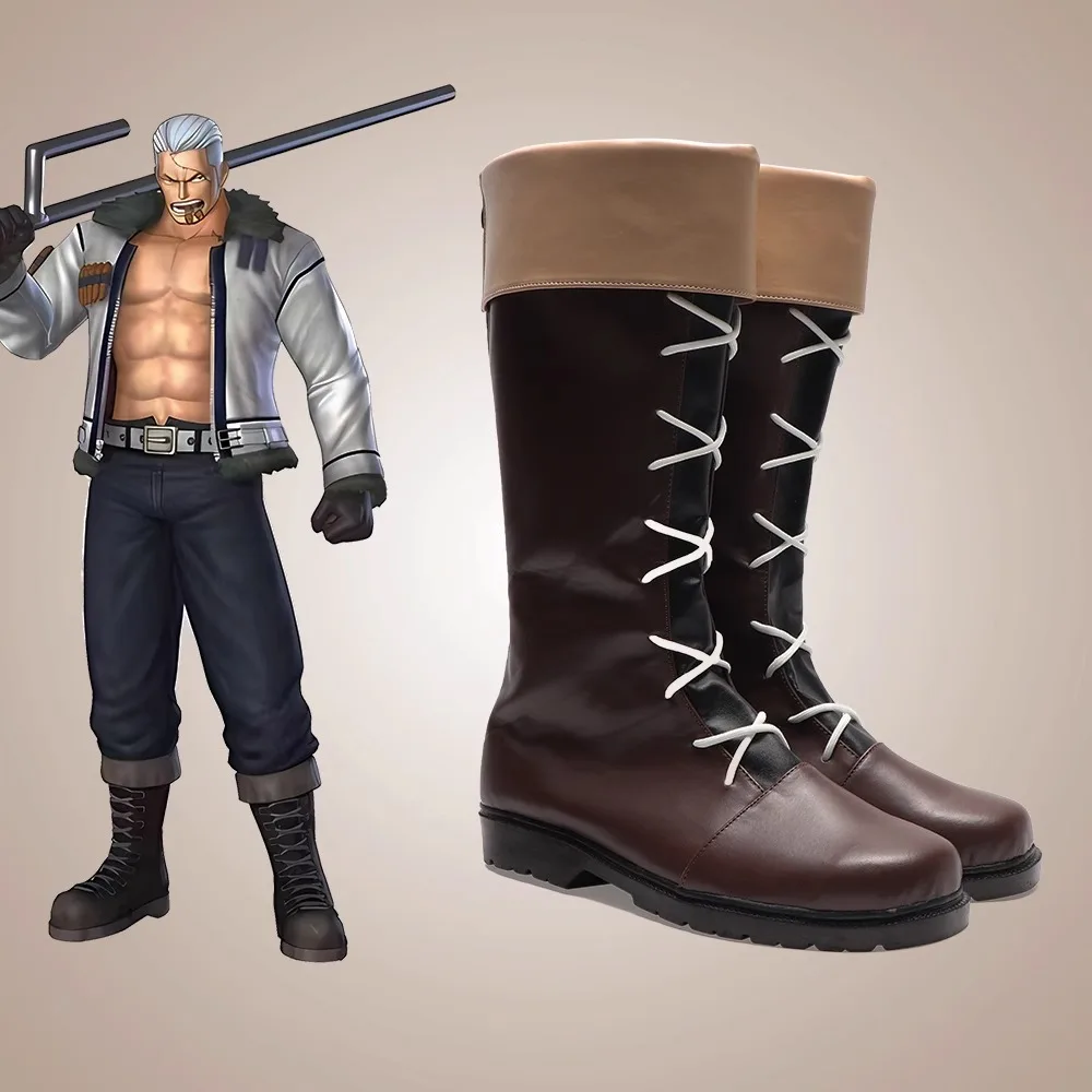 JP Anime ONEPIECE Pirate King Smoker Cosplay Costume Shoes Brown Handmade Faux Leather Boots
JP Anime ONEPIECE Pirate King Smoker Cosplay Costume Shoes Brown Handmade Faux Leather Boots