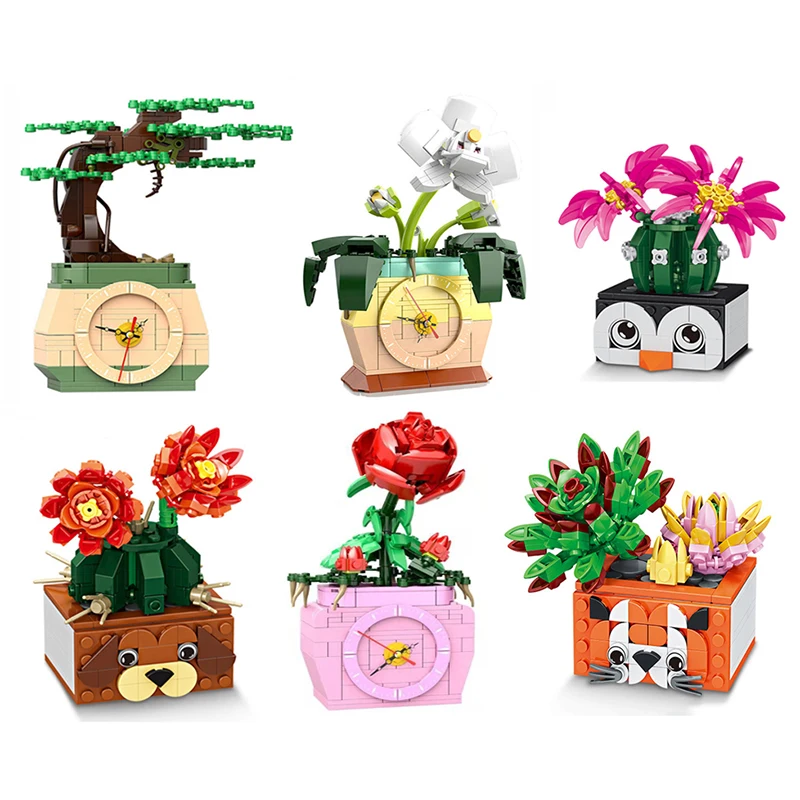 Potted Flower Succulent Cactus Flower 3D Model Building Blocks Home Desktop Flower Ornaments Children's Educational Toy Gift
Potted Flower Succulent Cactus Flower 3D Model Building Blocks Home Desktop Flower Ornaments Children's Educational Toy Gift