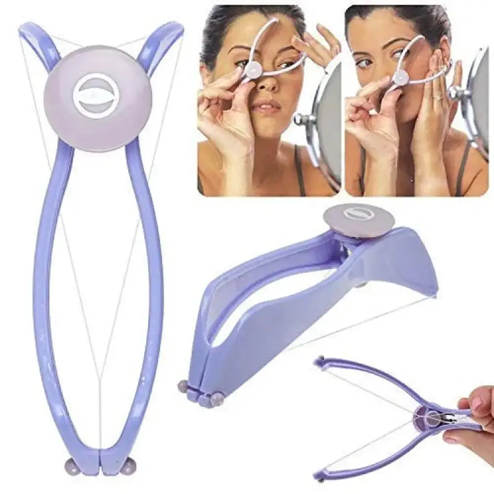 

Women Mini Facial Hair Remover Spring Threading Epilator Face Defeatherer Hair Removal DIY Makeup Beauty Tool For Cheeks Eyebrow