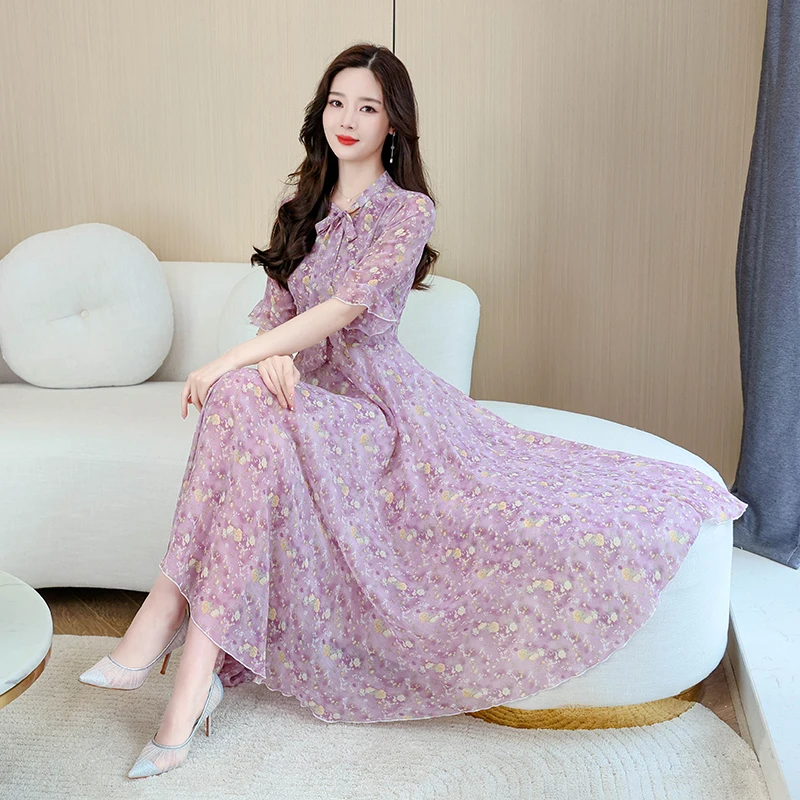 Summer Chiffon Boho Beach Vacation Dress 2023 Casual V-neck Short-sleeve Maxi Dresses Women Bodycon Elegant Party Prom Vestidos
Summer Chiffon Boho Beach Vacation Dress 2023 Casual V-neck Short-sleeve Maxi Dresses Women Bodycon Elegant Party Prom Vestidos