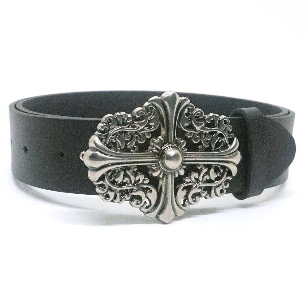 Ремень в стиле панк и готика для мужчин и женщин, дизайнерский аксессуар с металлическим крестиком, в винтажном стиле, Y2k, 2024 
Ремень в стиле панк и готика для мужчин и женщин, дизайнерский аксессуар с металлическим крестиком, в винтажном стиле, Y2k, 2024