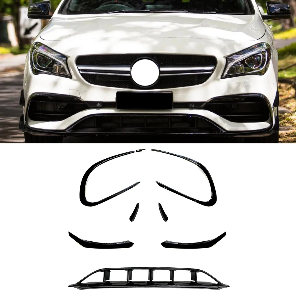 For Mercedes CLA C117 X117 Front Bumper Spoiler Radiator Guard Front Lip Splitter Fog Light Trim Frame Air Knife 2015-2018
For Mercedes CLA C117 X117 Front Bumper Spoiler Radiator Guard Front Lip Splitter Fog Light Trim Frame Air Knife 2015-2018