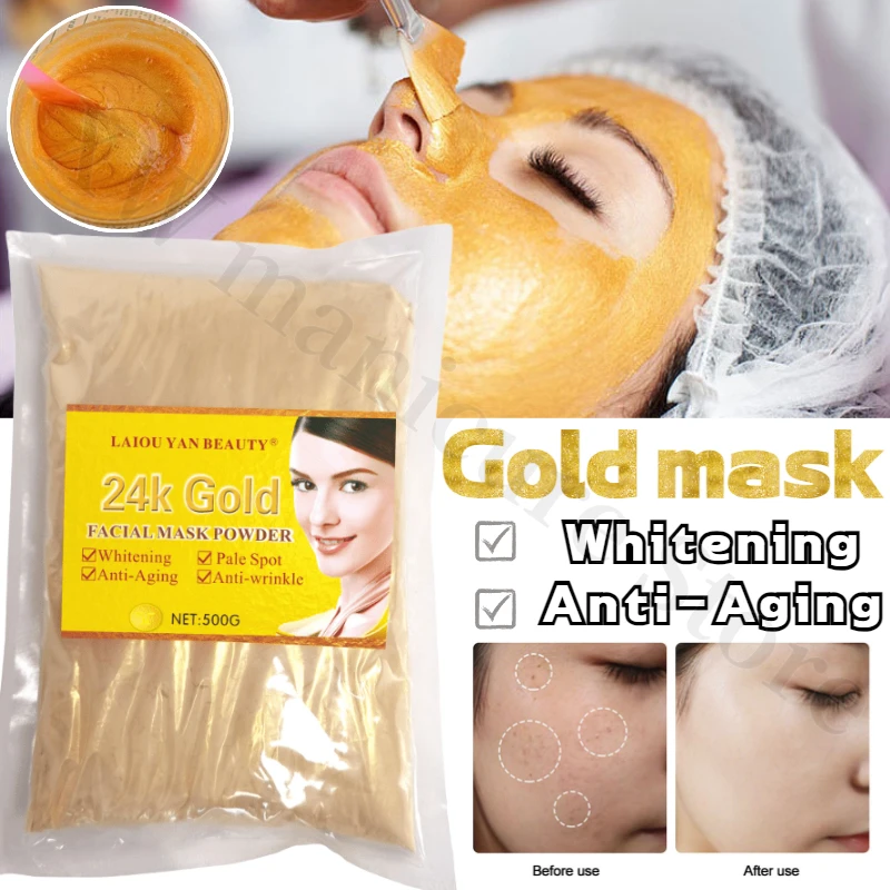 Moisturizing Whitening Anti-wrinkle Gold Mask Firming Clean Pores Brightening Skin Tone Soothing Skin Gold Mask 500ml
Moisturizing Whitening Anti-wrinkle Gold Mask Firming Clean Pores Brightening Skin Tone Soothing Skin Gold Mask 500ml