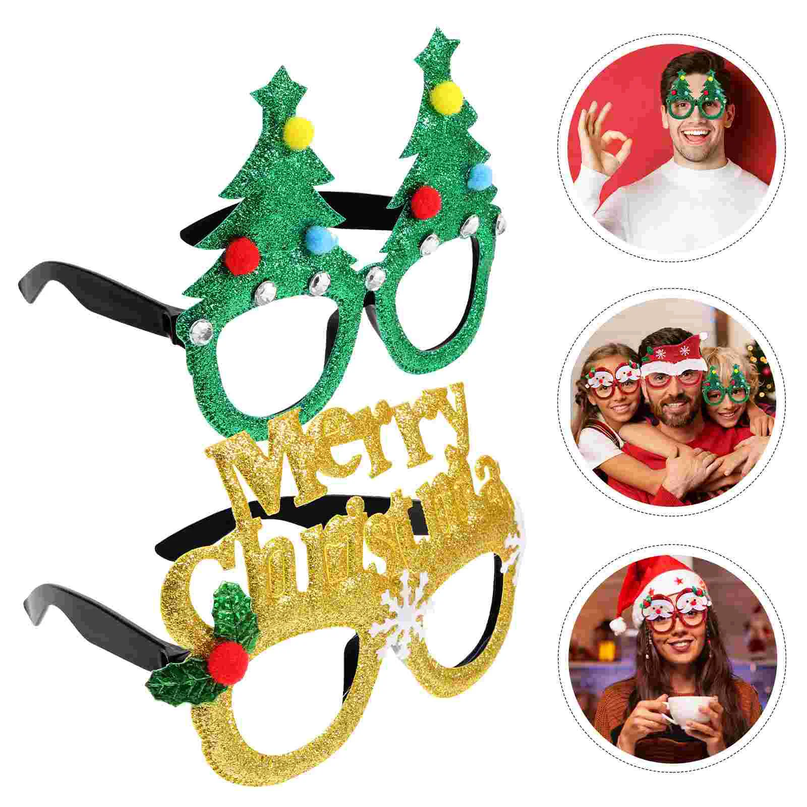 

Рождественская оправа для очков, милые очки, забавные декоративные очки, украшения для рождественской вечеринки, оправы для очков с изображением снеговика, оленя