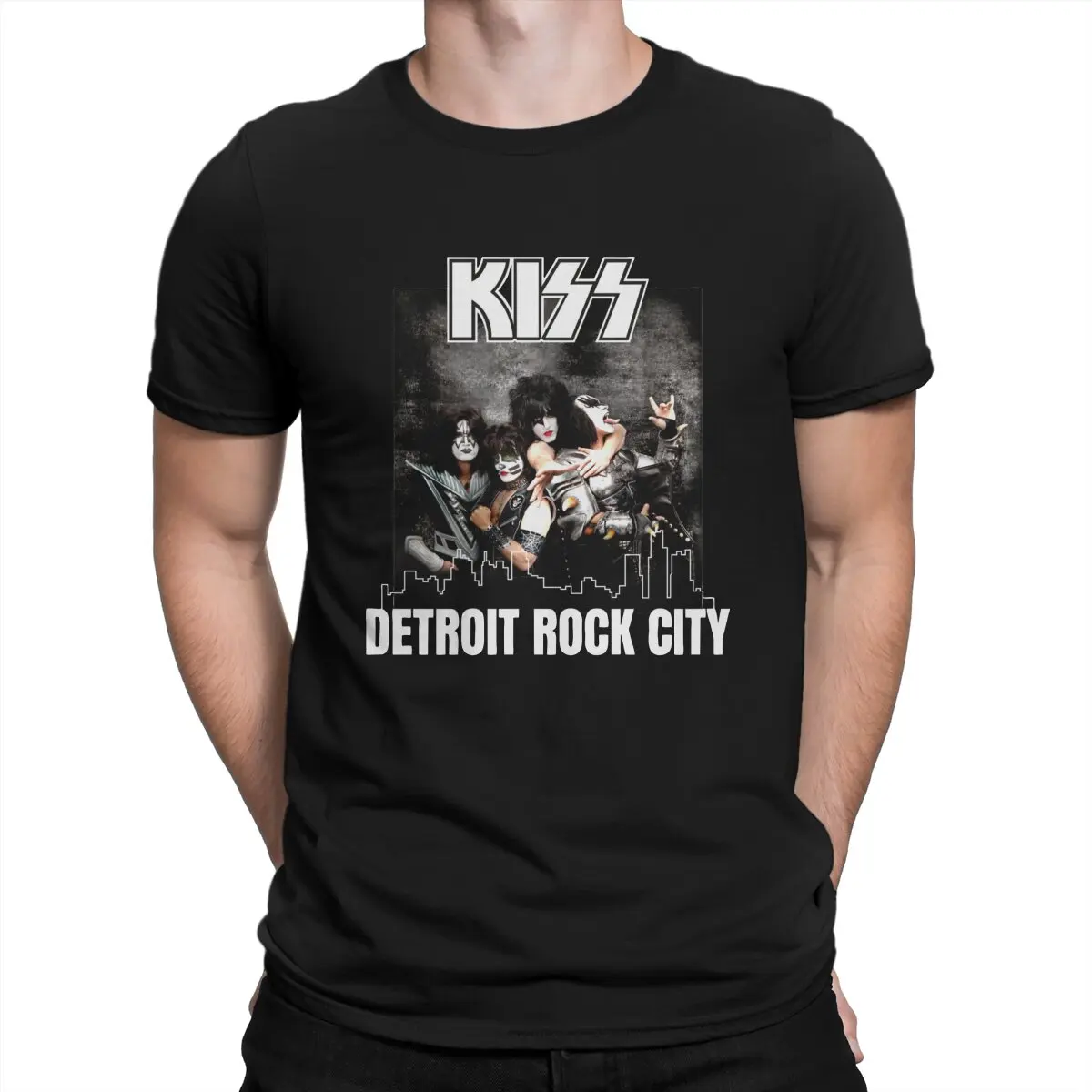 Kiss Band Detroit Rock City Men TShirt Crewneck Tops 100% Cotton T Shirt Funny Top Quality Gift Idea
Kiss Band Detroit Rock City Men TShirt Crewneck Tops 100% Cotton T Shirt Funny Top Quality Gift Idea