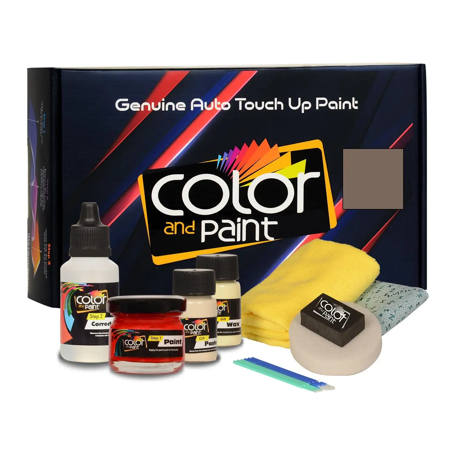 

Color and Paint compatible with Toyota Automotive Touch Up Paint - RICH OAK MET - KCM - Basic Care