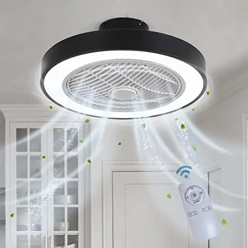 Ceiling Fan with Lights, Flush Mount Low Profile Fan Light with Remote Control, 3-Color 3 Speeds Dimming Bladess Ceiling Fan, Hi
Ceiling Fan with Lights, Flush Mount Low Profile Fan Light with Remote Control, 3-Color 3 Speeds Dimming Bladess Ceiling Fan, Hi
