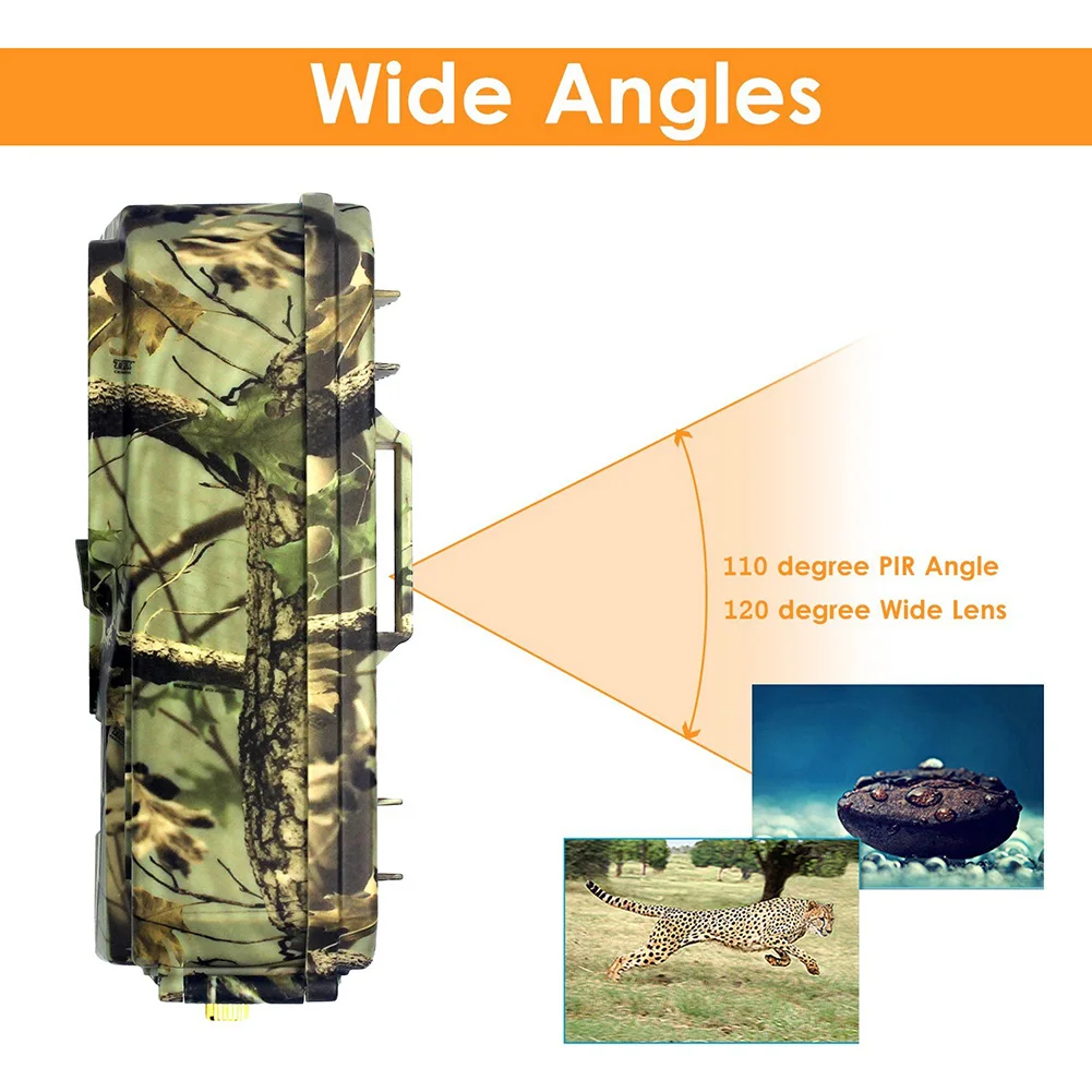 Motion Activated Surveillance Camera, 12MP Image & 640*480 30FPS Video, Camouflage Appearance, Dual Power Supply
Motion Activated Surveillance Camera, 12MP Image & 640*480 30FPS Video, Camouflage Appearance, Dual Power Supply