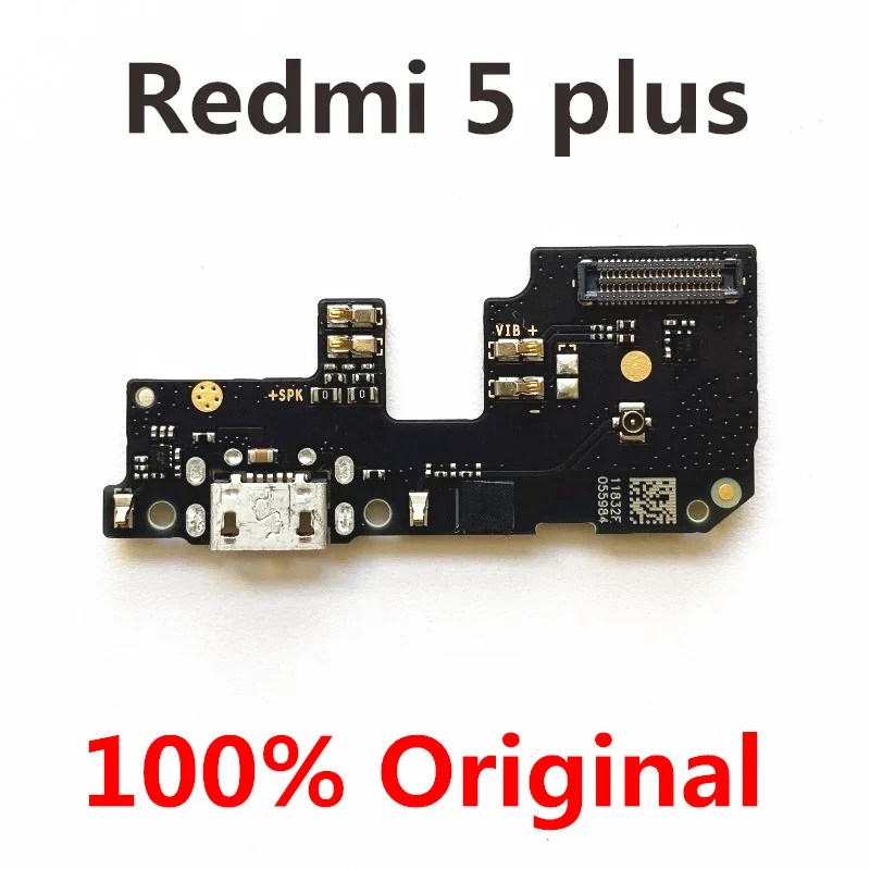 

100% оригинальный новый для Xiaomi RedMi 5 Plus USB-порт для зарядки гибкий кабель док-станция Соединительная плата запасные части