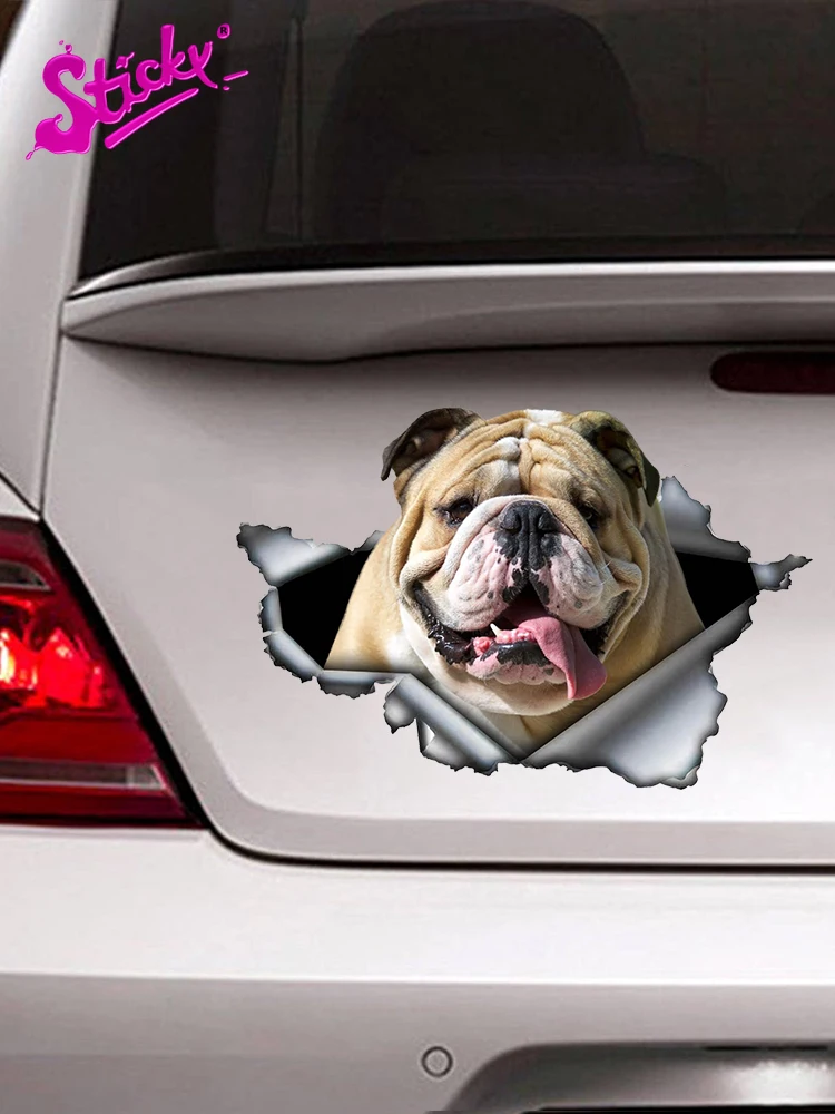 STICKY 3D Funny English Bulldog Car Sticker Waterproof Auto Decors on Bumper Rear Window Laptop Car Decal Decor
STICKY 3D Funny English Bulldog Car Sticker Waterproof Auto Decors on Bumper Rear Window Laptop Car Decal Decor