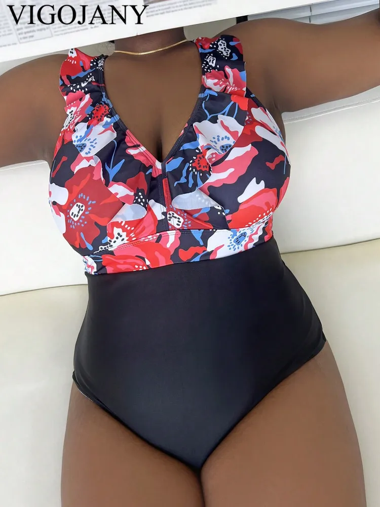 VigoJany 2024 Print Verge Strapped Plus Size Swimwear Women Push Up Large One Piece Swimsuit Back Cross Chubby Big Bathing Suit
VigoJany 2024 Print Verge Strapped Plus Size Swimwear Women Push Up Large One Piece Swimsuit Back Cross Chubby Big Bathing Suit