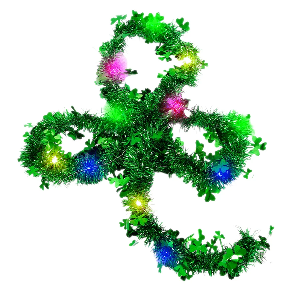 St Patrick's Day Theme Tinsel Garland Tinsel Wreath Twisted LED Garland Decoration
St Patrick's Day Theme Tinsel Garland Tinsel Wreath Twisted LED Garland Decoration