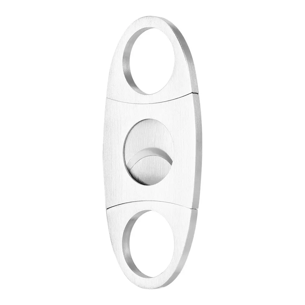 Pocket Size Classic Comfortable Grip Stainless Steel Double Blade Cigar Cutter Knife Scissors Shears For Cigar Cutting Silver
Pocket Size Classic Comfortable Grip Stainless Steel Double Blade Cigar Cutter Knife Scissors Shears For Cigar Cutting Silver