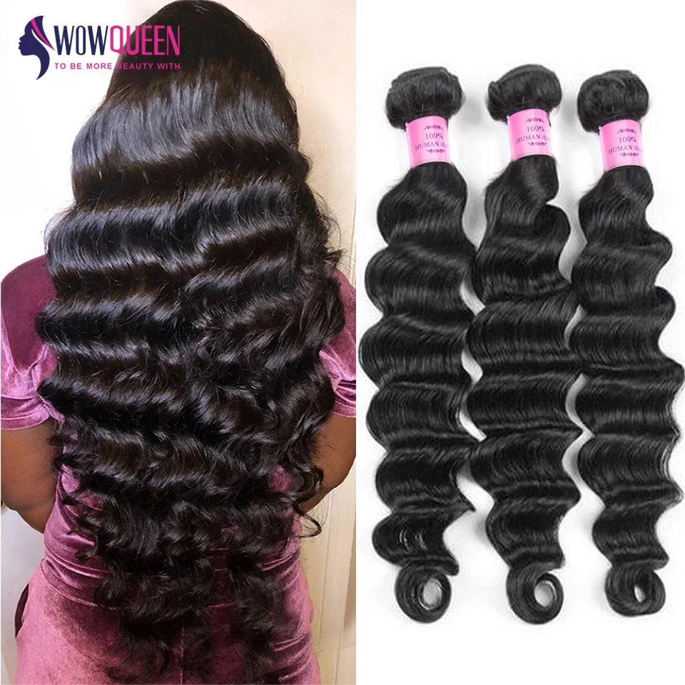Loose Wave Bundles Loose Deep Human Hair Bundles 26 28 30 Inch Deep Wave Bundles 1/3/4 PCS Remy Hair Extensions Natural Black
Loose Wave Bundles Loose Deep Human Hair Bundles 26 28 30 Inch Deep Wave Bundles 1/3/4 PCS Remy Hair Extensions Natural Black
