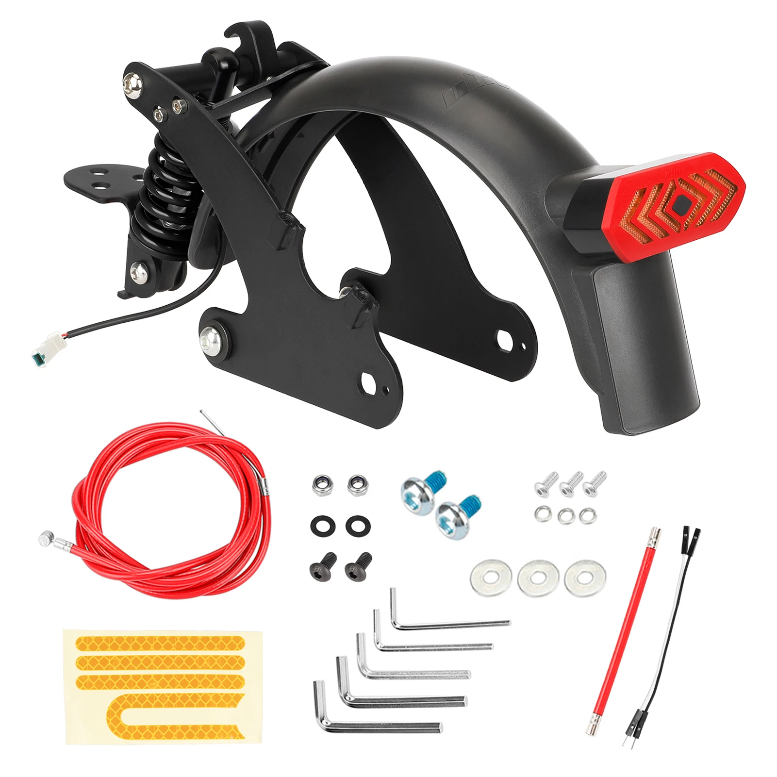 Rear Suspension Kit with Mudguard and LED Taillight for Xiaomi Pro / Pro 2 Electric Scooter Shock Absorption Accessories
Rear Suspension Kit with Mudguard and LED Taillight for Xiaomi Pro / Pro 2 Electric Scooter Shock Absorption Accessories