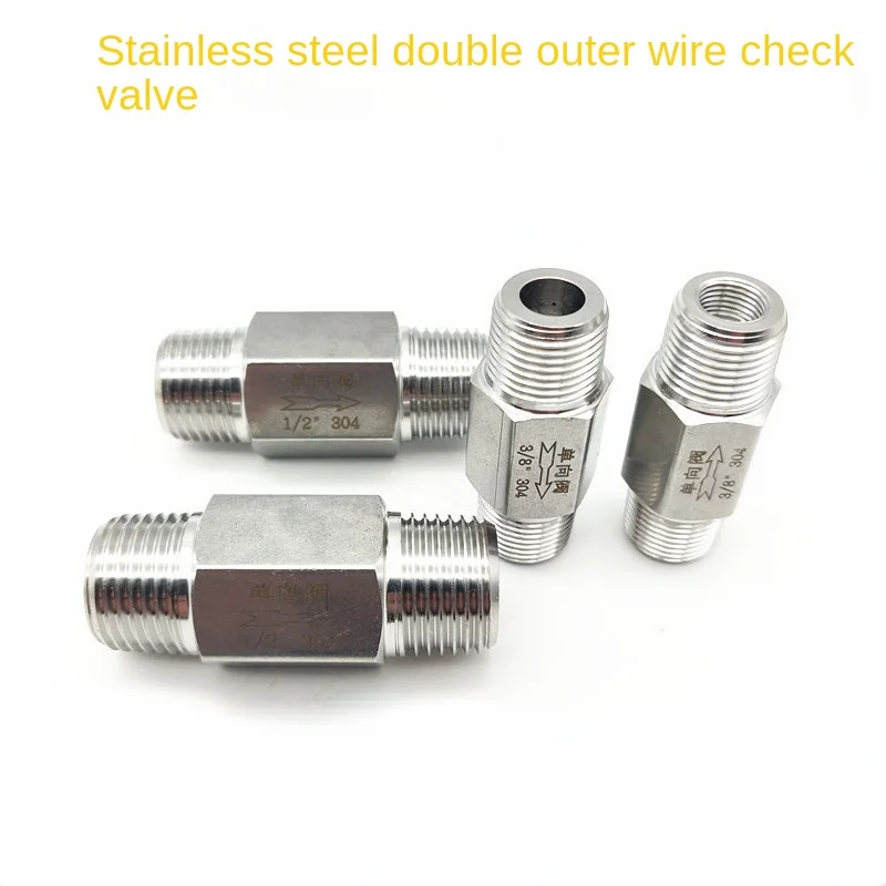 Бесплатная доставка, обратный клапан 1/4 дюйма 3/8 дюйма 1/2 дюйма, наружная резьба, нержавеющая сталь 304, кислотостойкий пневматический гидравлический односторонний обратный клапан
Бесплатная доставка, обратный клапан 1/4 дюйма 3/8 дюйма 1/2 дюйма, наружная резьба, нержавеющая сталь 304, кислотостойкий пневматический гидравлический односторонний обратный клапан