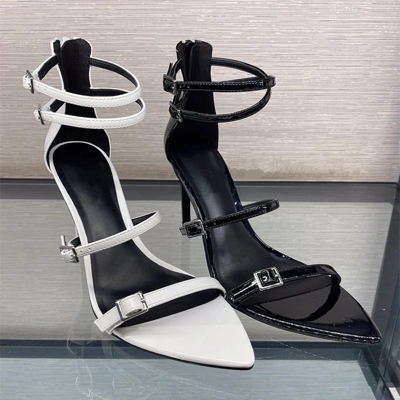 Сандалии женские с ремешком на запястье, босоножки на тонком каблуке, пикантные туфли с острым носком, на высоком каблуке, лето
Сандалии женские с ремешком на запястье, босоножки на тонком каблуке, пикантные туфли с острым носком, на высоком каблуке, лето