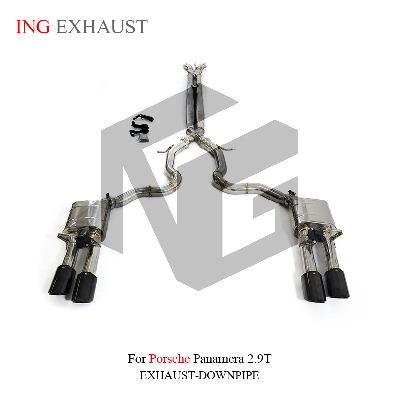 ING Stainless Steel Catback for Porsche Panamera 971 2.9t Hybrid 20+ Muffler Engine Remote Valve Performance Exhaust System 
ING Stainless Steel Catback for Porsche Panamera 971 2.9t Hybrid 20+ Muffler Engine Remote Valve Performance Exhaust System