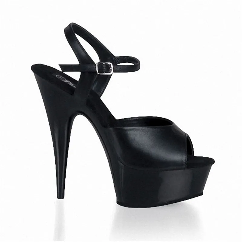 

Summer model catwalk shoes, 15 cm high heel sandals, sexy women's shoes lovers of the stage dance shoes