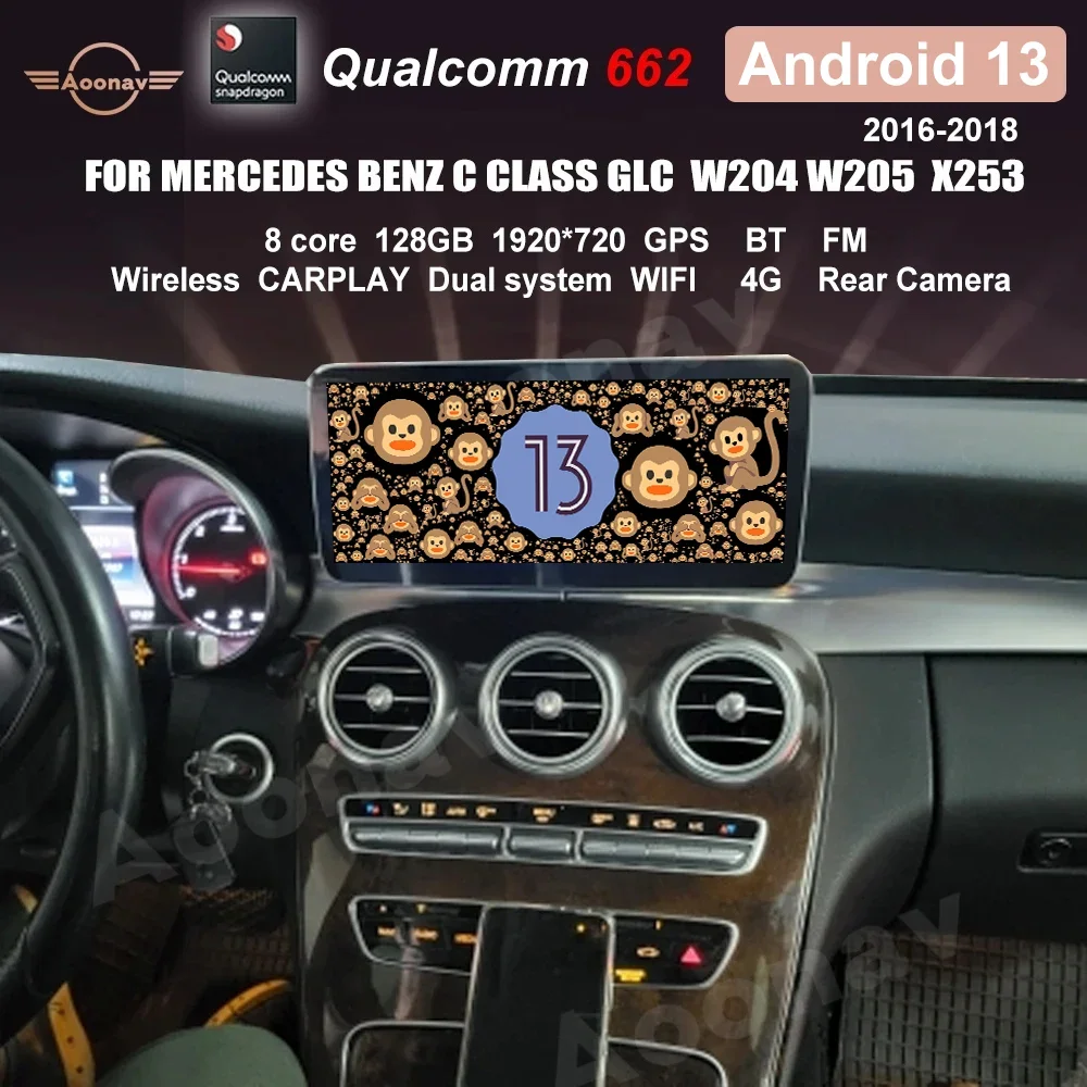 Android 13 Snapdragon 662 Car Radio for Mercedes Benz C Class GLC W204 W205 X253 2016-2018 12.3 INCH 128GB GPS Navigation
Android 13 Snapdragon 662 Car Radio for Mercedes Benz C Class GLC W204 W205 X253 2016-2018 12.3 INCH 128GB GPS Navigation