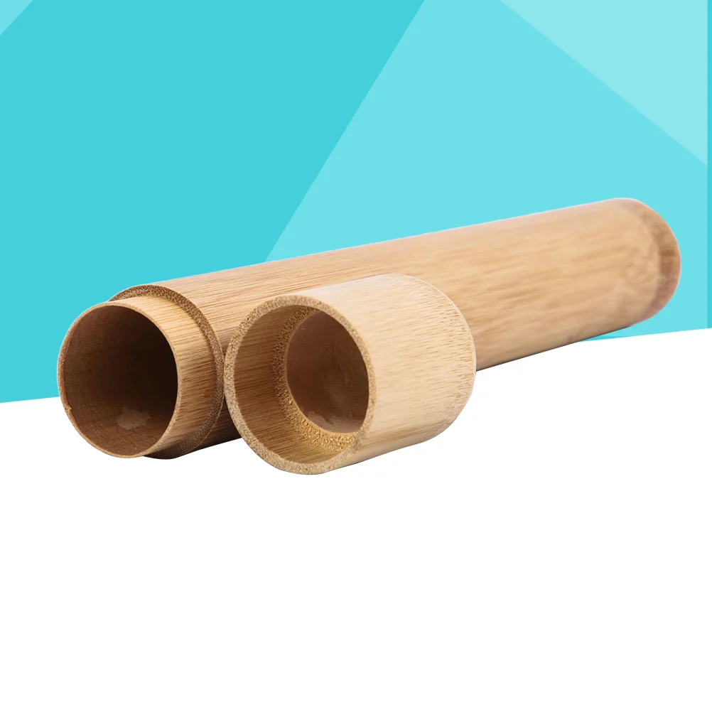 1pc Portable Toothbrush Holder Bamboo Round Toothbrush Case Tube for Travel Hiking Camping
1pc Portable Toothbrush Holder Bamboo Round Toothbrush Case Tube for Travel Hiking Camping