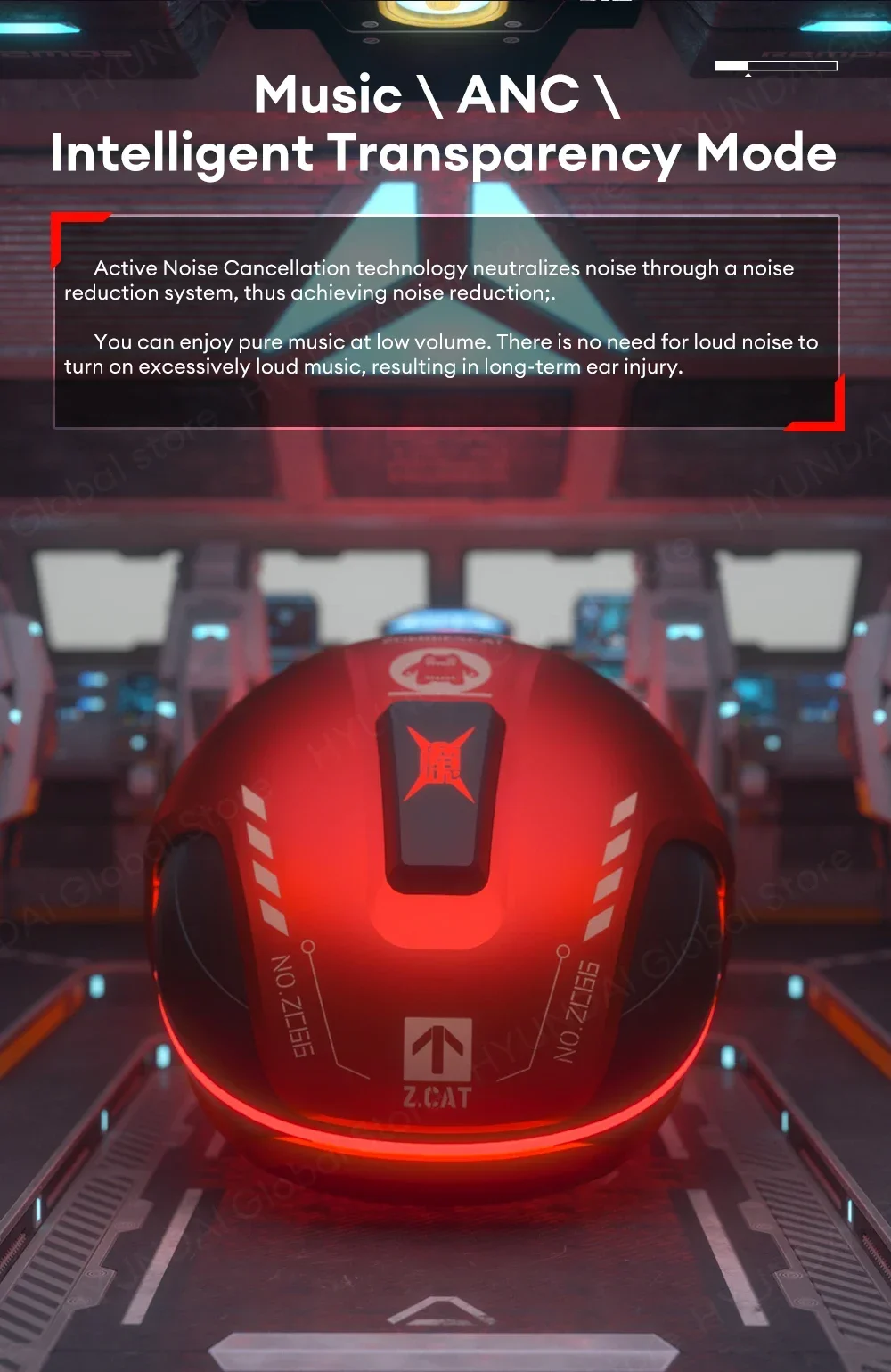 ZOMBIESCAT B5 RGB Light-in-Ear Earphones Wireless Bluetooth Earbuds ANC Active Noise Cancellation Headphones Gaming Low Latency ZOMBIESCAT B5 RGB Light-in-Ear Earphones Wireless Bluetooth Earbuds ANC Active Noise Cancellation Headphones Gaming Low Latency