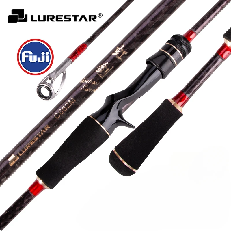 

LURESTAR-Lure Rod Carbon Ultra Light Ultra Hard M/MH spinning casting Distance Throwing Rod 1.98m 2.10m 2.28m 2.40m 2.58m