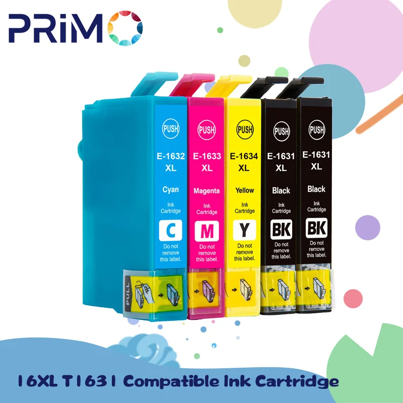 

16XL T1631 T1632 T1633 T1634 Compatible Ink Cartridge For Epson WF-2010 2510 2520 2530 2540 2630 2650 2660 2750 2760 Printer