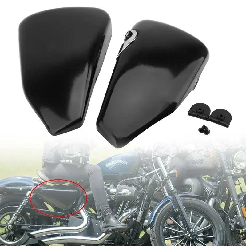 Black Motorcycle Battery Fairing Left Right Side Cover Guard Moto Accessories For Harley Sportster XL883 XL1200 X48 2014-2021
Black Motorcycle Battery Fairing Left Right Side Cover Guard Moto Accessories For Harley Sportster XL883 XL1200 X48 2014-2021