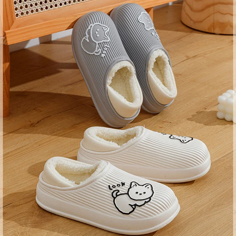 Cover Heel Men's Cotton Slippers Winter Indoor Anti Slip Warm Plush Shoes Outdoor Thickened Waterproof Flat Bottom Couple Shoes
Cover Heel Men's Cotton Slippers Winter Indoor Anti Slip Warm Plush Shoes Outdoor Thickened Waterproof Flat Bottom Couple Shoes