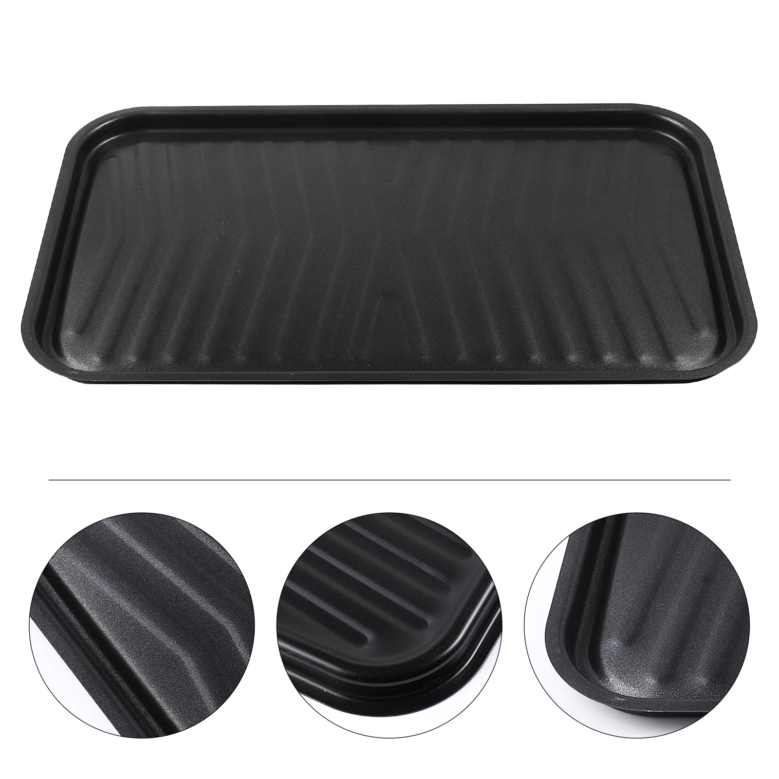 

Barbecue Grill Pan Non-Stick Smokeless Frying Grill Barbecue Plate Rectangle BBQ Baking Tray Outdoor Picnic Cookware