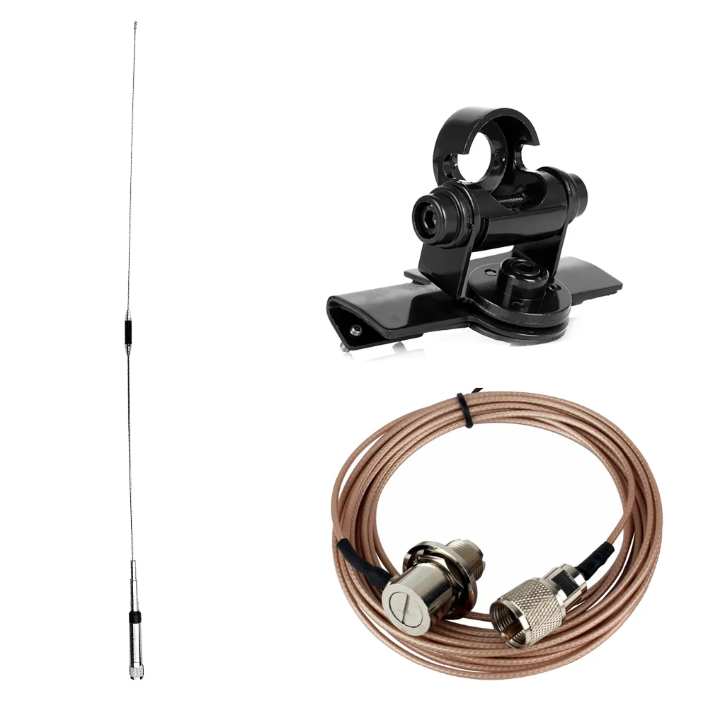 NL-770R antenna with black RB-400 Mount Bracket and 5M SC-316 Extension Cable For Car Radio Kenwood Yaesu ICOM
NL-770R antenna with black RB-400 Mount Bracket and 5M SC-316 Extension Cable For Car Radio Kenwood Yaesu ICOM