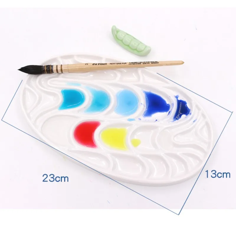 1pcs Resin Artist Paint Palette Imitation ceramic oval Designed Tray for Watercolor Gouache Painting Wave pattern
1pcs Resin Artist Paint Palette Imitation ceramic oval Designed Tray for Watercolor Gouache Painting Wave pattern