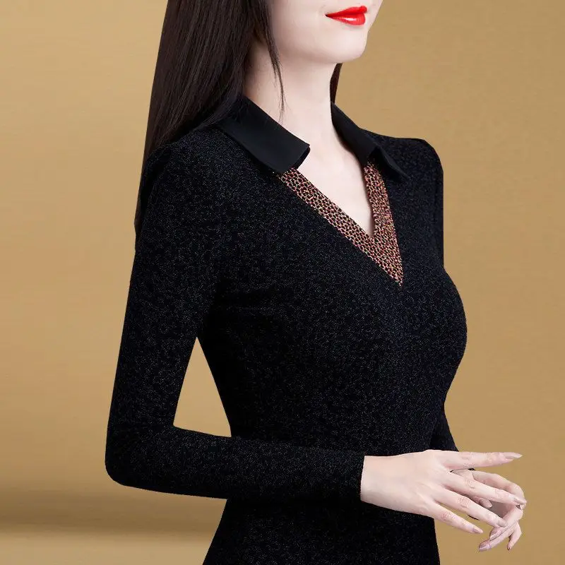 Slim Fit and Slim Bottom T Shirt Women 2023 Fashionable Small Shirt Spring and Autumn Polo Collar Long Sleeve Versatile T Shirt
Slim Fit and Slim Bottom T Shirt Women 2023 Fashionable Small Shirt Spring and Autumn Polo Collar Long Sleeve Versatile T Shirt
