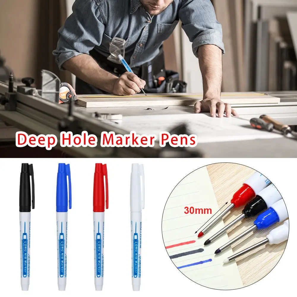 30mm Multi-purpose Long Head Marker Pens Bathroom Woodworking Metal Glass Decoration Construction Deep Hole Marking Pen Tool
30mm Multi-purpose Long Head Marker Pens Bathroom Woodworking Metal Glass Decoration Construction Deep Hole Marking Pen Tool