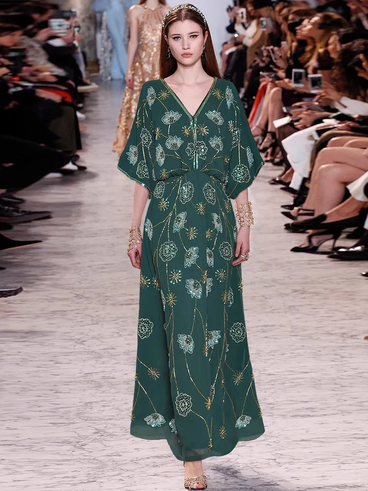 Designer Spring Summer New Women Elegant Party Dress High Quality Gorgeous Evening Dress Formal Occasion Fashion French Vintage
Designer Spring Summer New Women Elegant Party Dress High Quality Gorgeous Evening Dress Formal Occasion Fashion French Vintage