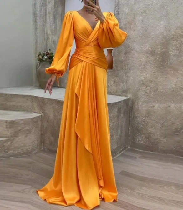 Women's Elegant Long Sleeve Dress Women Clothing Royal Sister Style Female High Waist Fashion Irregular Dresses
Women's Elegant Long Sleeve Dress Women Clothing Royal Sister Style Female High Waist Fashion Irregular Dresses