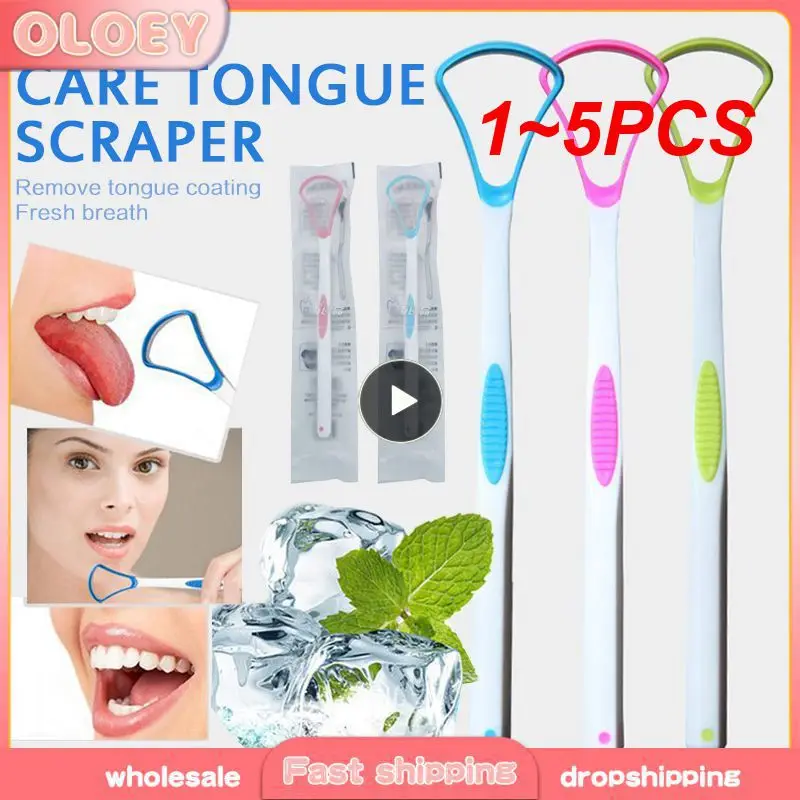 

1~5PCS Soft Silicone Tongue Brush Cleaning the Surface of Tongue Oral Cleaning Brushes Tongue Scraper Cleaner Fresh Breath