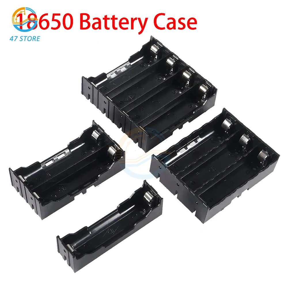 

18650 Battery Charger Case 1/2/3/4 Slot Batteries Container Box Mini Battery Holder Storage Power Bank Case DIY Battery Case