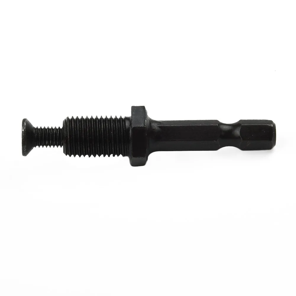 

Thread Screw. For Drill Bit Chuck Adapter 1/4" Hex Shank Drill Chuck Adapter 3/8"-24UNF Black Keyless Chuck Locking Steel