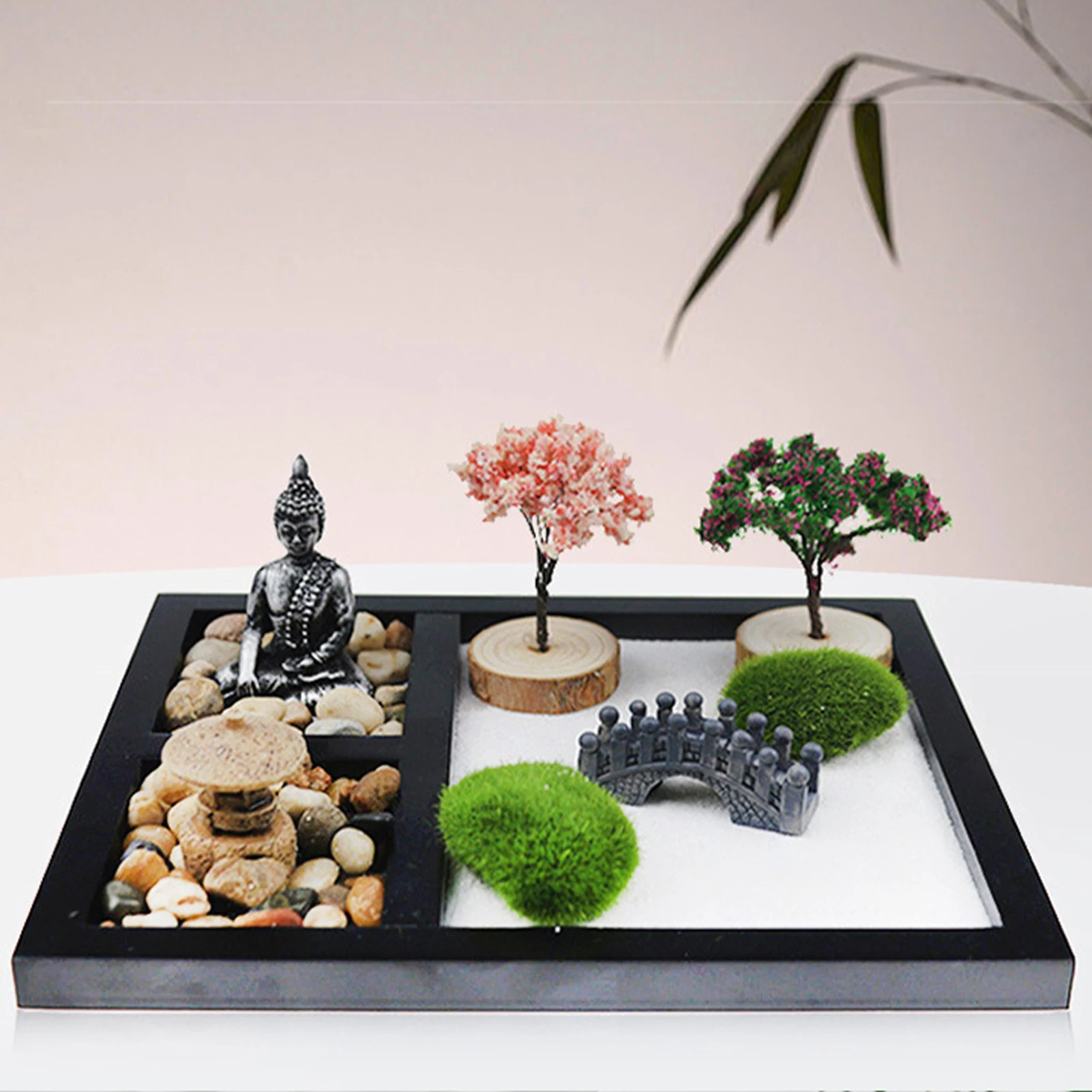 Japanese-style Zen Garden Mini Bonsai, Miniature Buddha and Tree, Statue Zen Sand Table, Office Home Decorations Micro Ornaments
Japanese-style Zen Garden Mini Bonsai, Miniature Buddha and Tree, Statue Zen Sand Table, Office Home Decorations Micro Ornaments