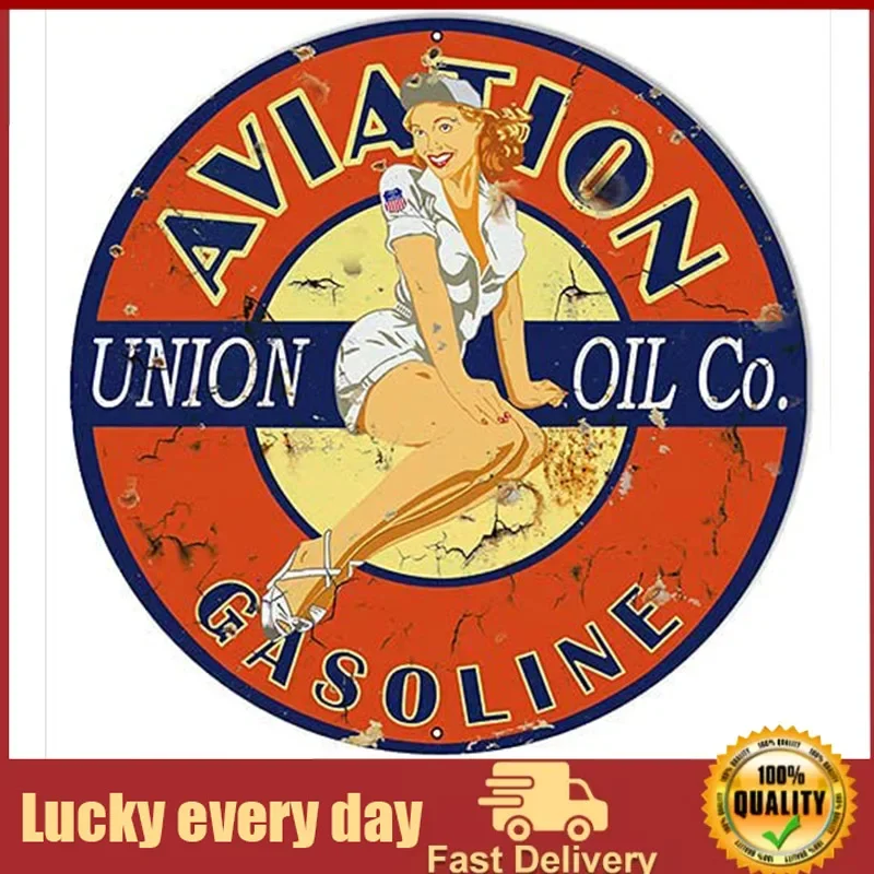 Happyen Muroanmi Vintage Metal Signs Aviation Aged Pin Up Girl Reproduction Motor Oil Sign Man Cave Garage Wall Decor Round Sign
Happyen Muroanmi Vintage Metal Signs Aviation Aged Pin Up Girl Reproduction Motor Oil Sign Man Cave Garage Wall Decor Round Sign